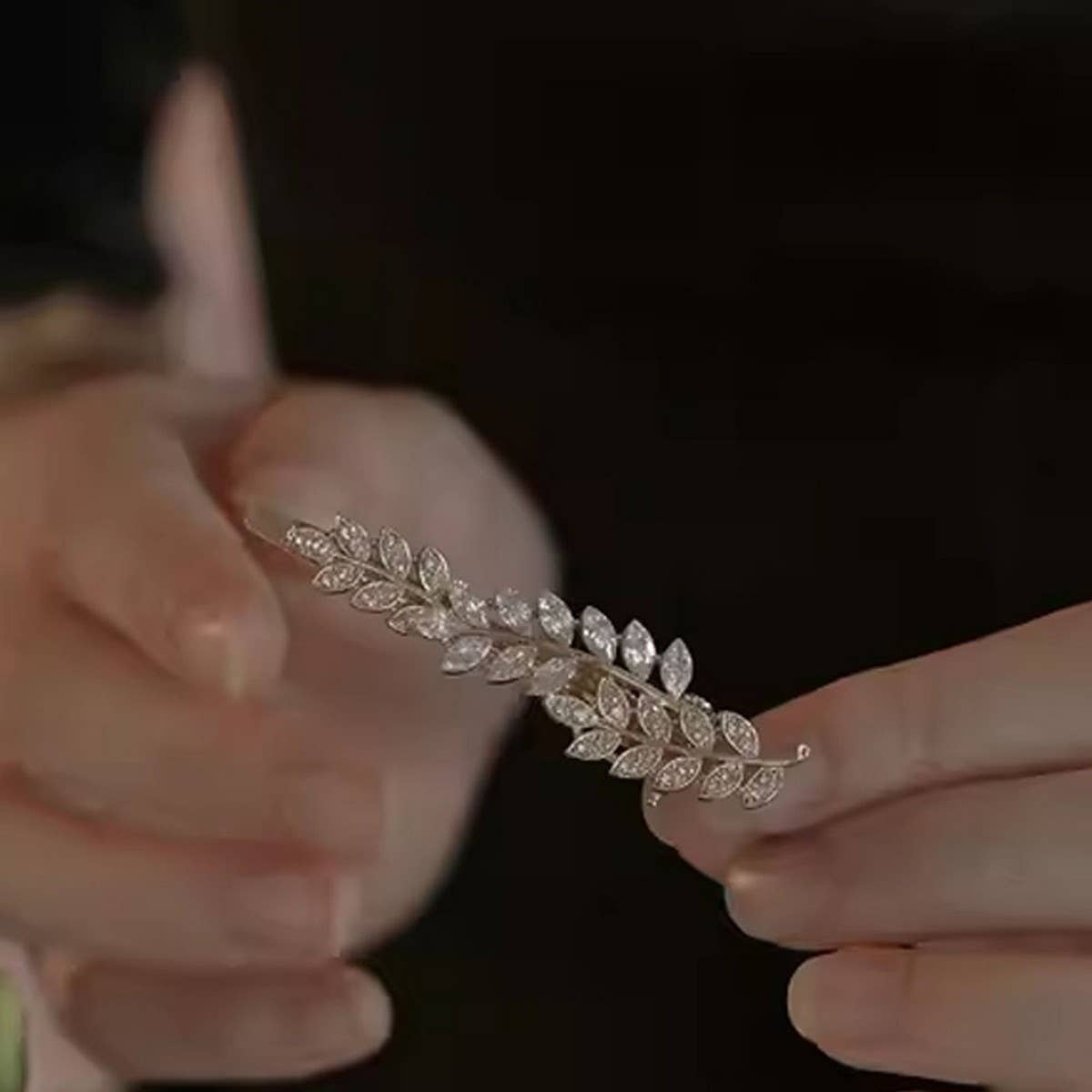 SIDE BANGS CLIP STRAIGHT CLIP ZIRCON HAIRPIN