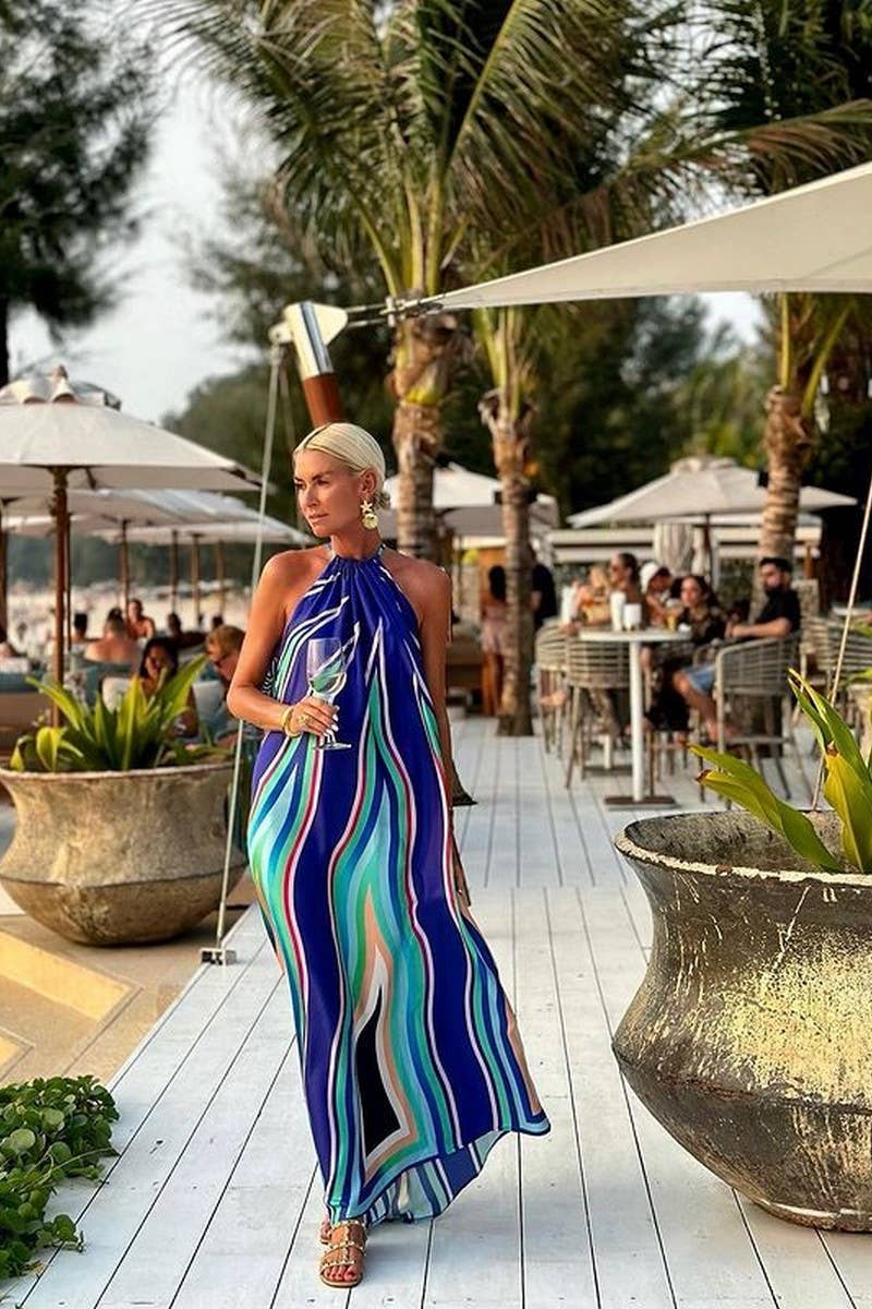 CWDHL1024_SUMMER NEW SEXY HALTER NECK SEXY DRESS