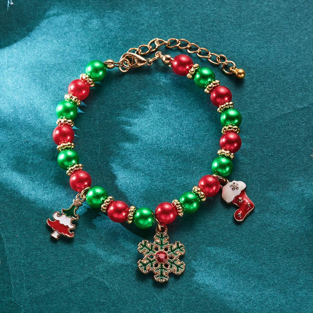 FASHION OIL DROP CHRISTMAS ADJUSTABLE BRACELET_CWAJE2402
