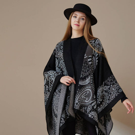 WARM SHAWL CAPE FASHION SCARF CAPE