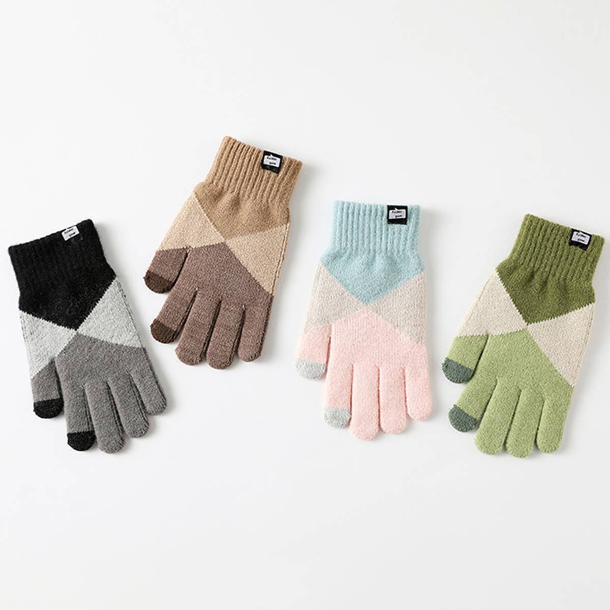 SIMPLE TOUCH-SCREEN WARM KNITTED GLOVES_CWAG0032