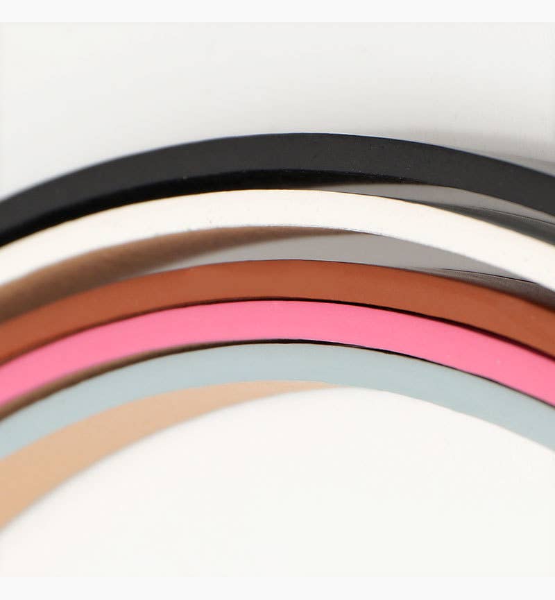 Bow-knot golden buckle versatile dress belt