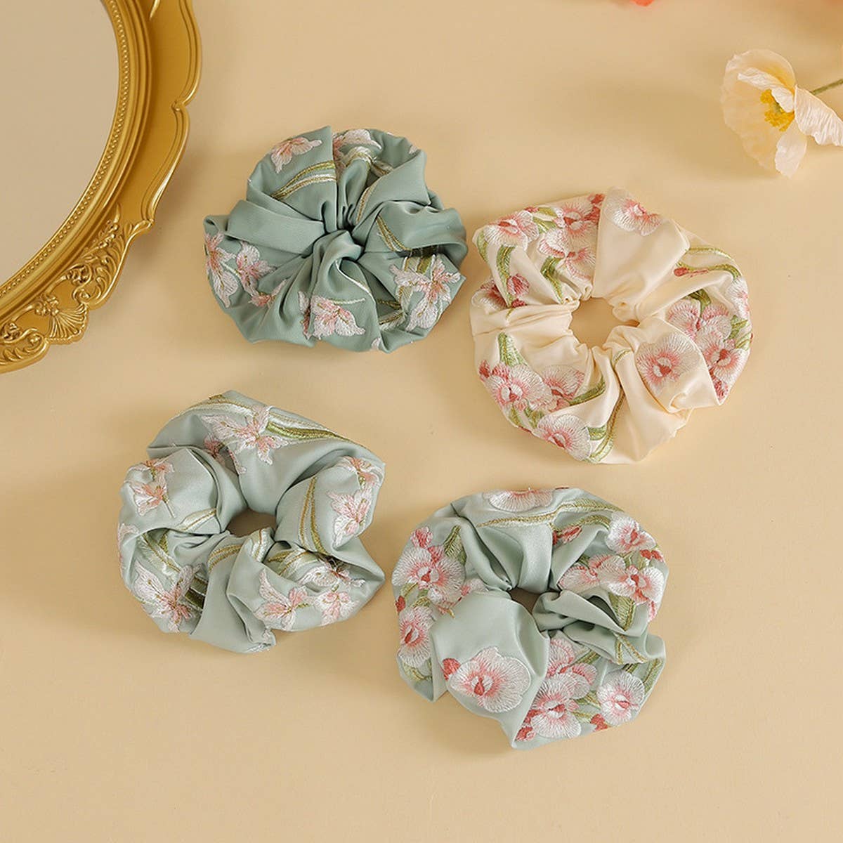 Orchid Embroidered Hair Tie for Qipao_CWAHA5412