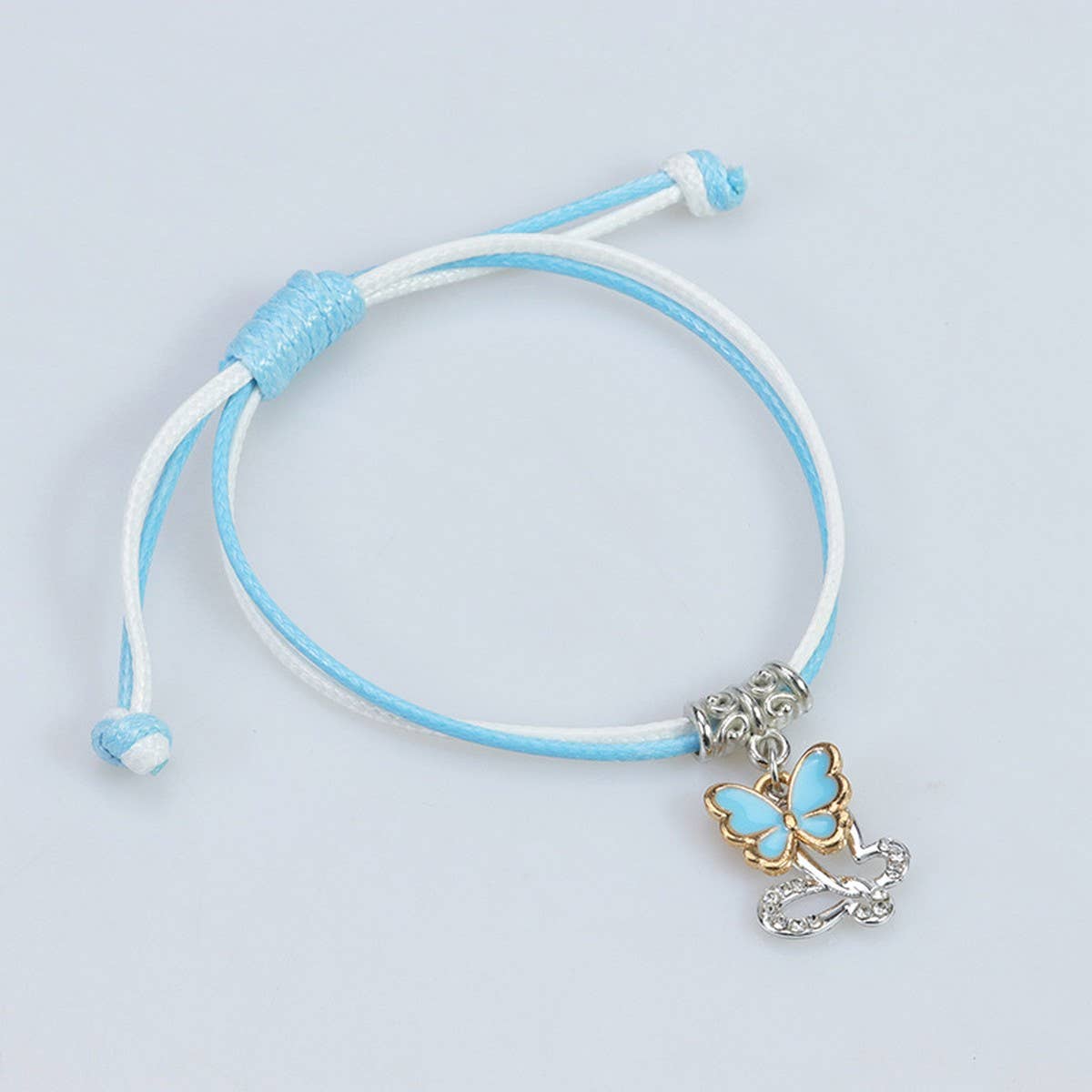 SIMPLE BUTTERFLY DECORATIVE WOVEN BRACELET_CWAJE0730