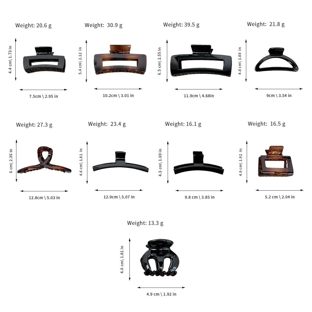 Arc-shaped semi-circular transparent gripper