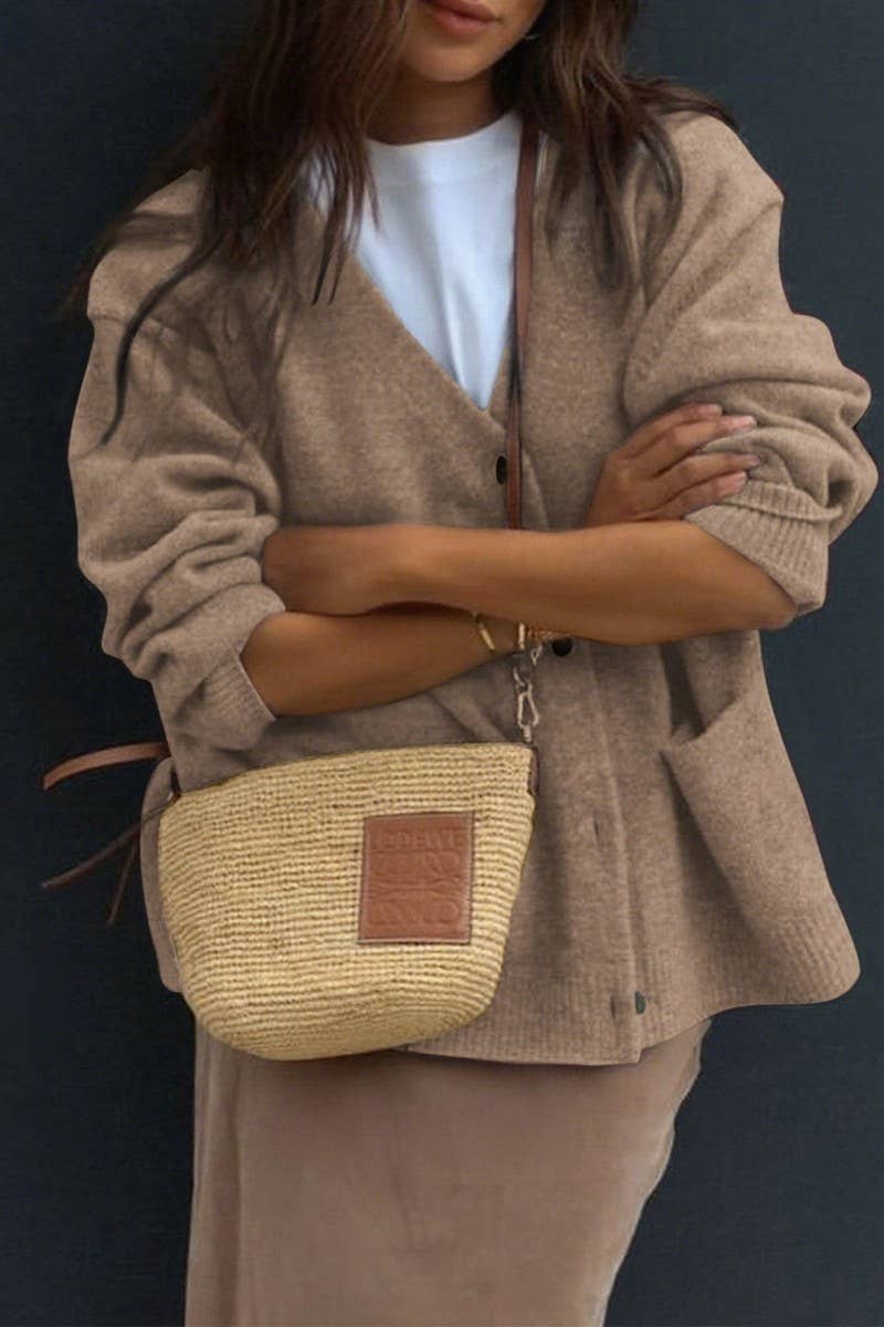 CWOCAL00750_CASUAL SIMPLE LONG SLEEVE PREMIUM KNIT JACKE