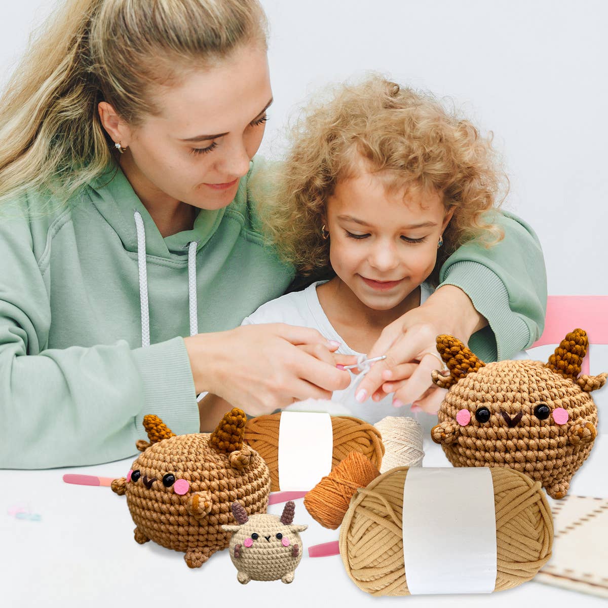 LAMB CROCHET DOLL MATERIAL KIT