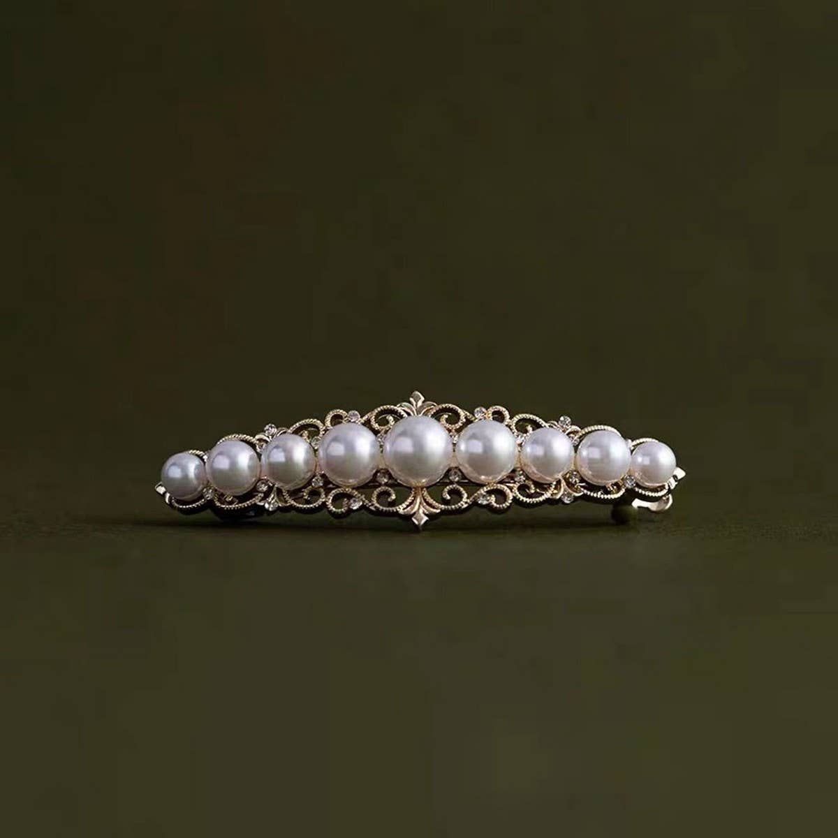 EXQUISITE PEARL SPRING HAIRPIN TEMPERAMENT HAIRPIN_CWAHA4650