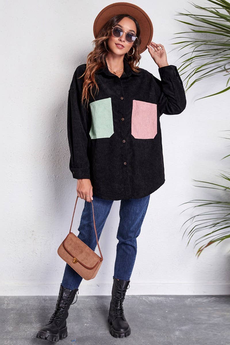 CWOCO1170_LOOSE CORDUROY DROPPED SHOULDER SHIRT JACKET