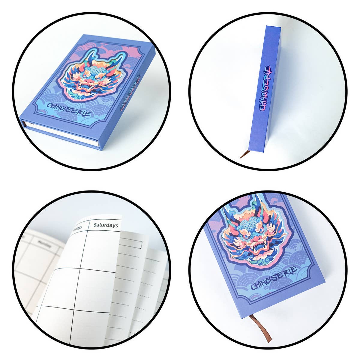 COLORFUL PORTABLE NOTEBOOK ON BLUE BACKGROUND
