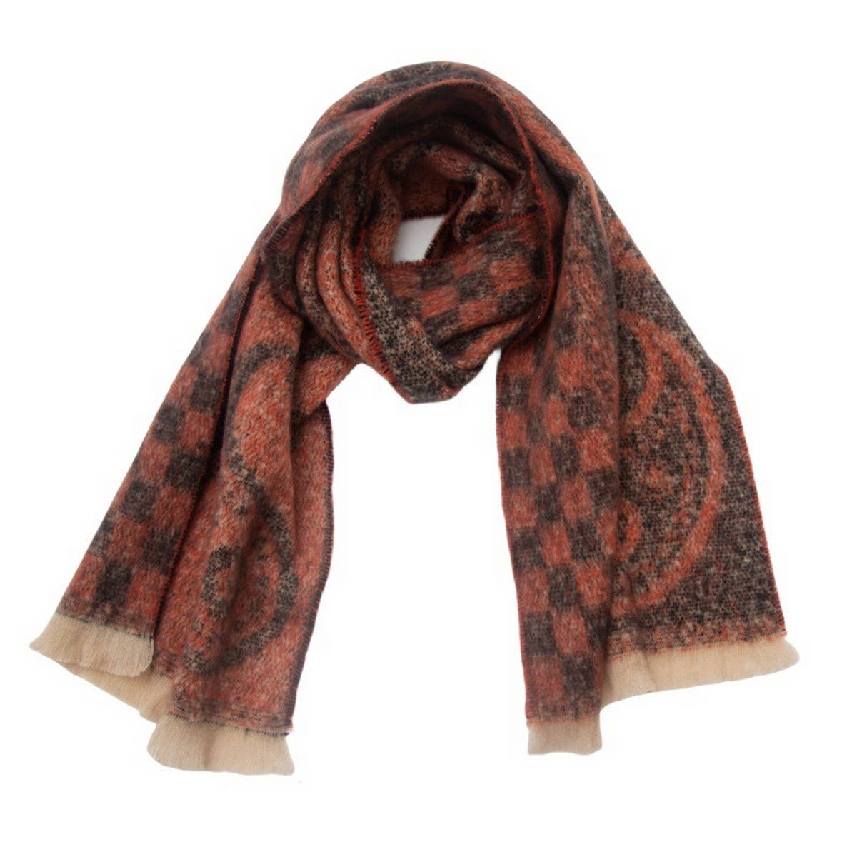Paisley Jacquard Scarf ??Unisex Winter Shawl Wrap_CWASC0862