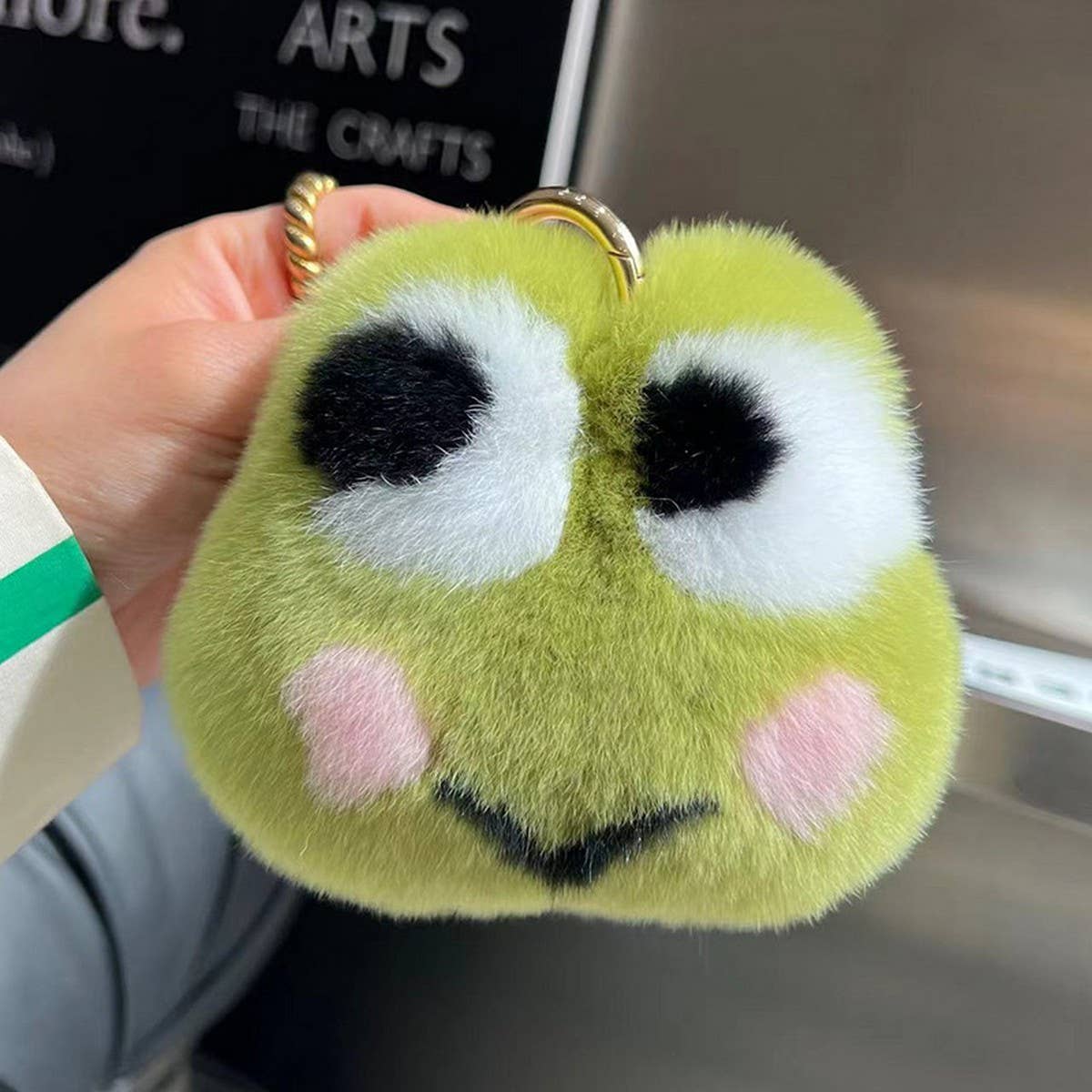 CUTE PLUSH FROG CAR KEYCHAIN BAG ACCESSORIES