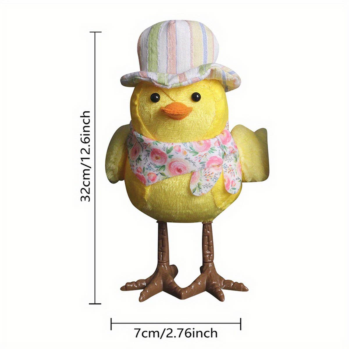 EASTER COUPLE LIGHTED YELLOW HOODED BIRD ORNAMENTS