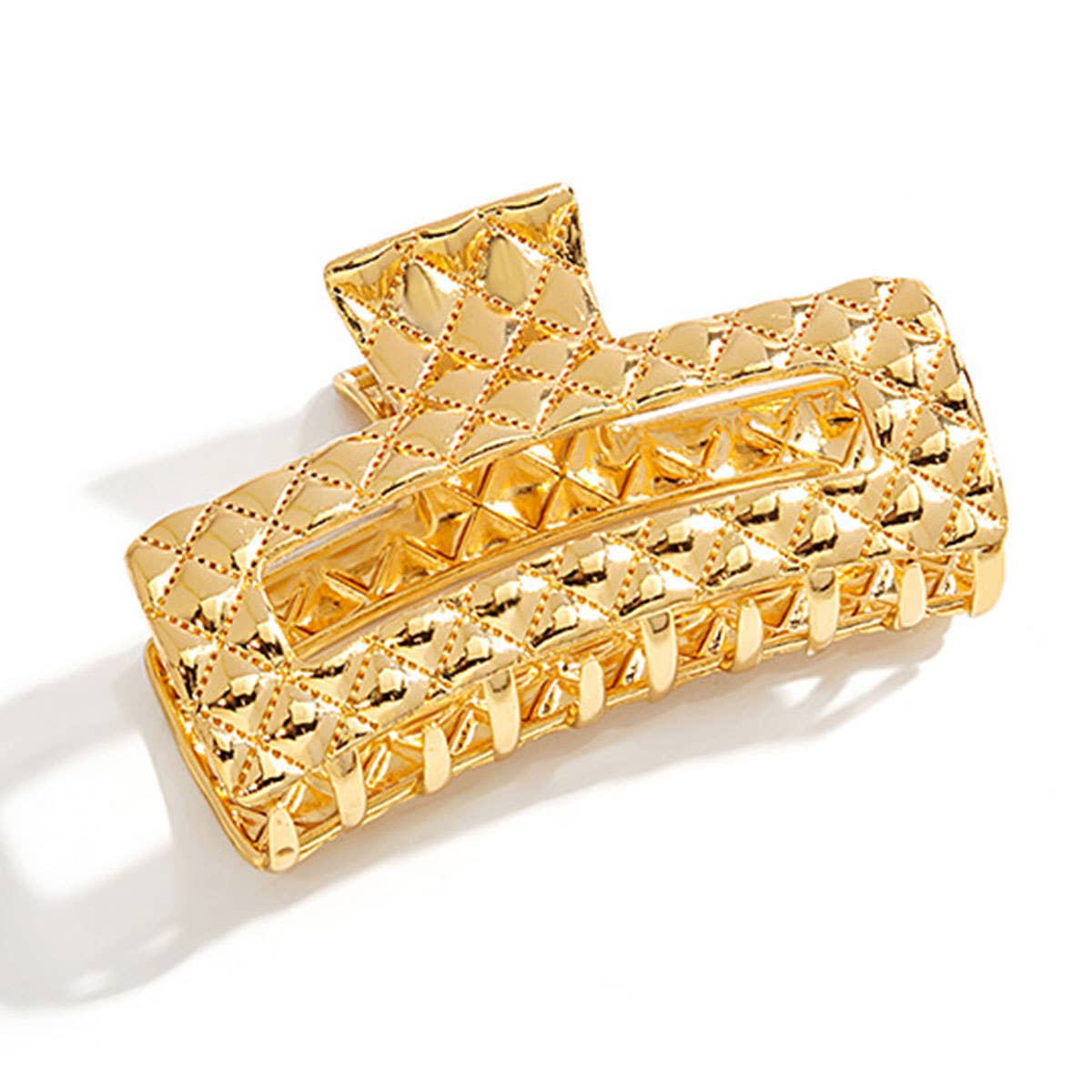 Geometric dark elegant metal clipper hair clips