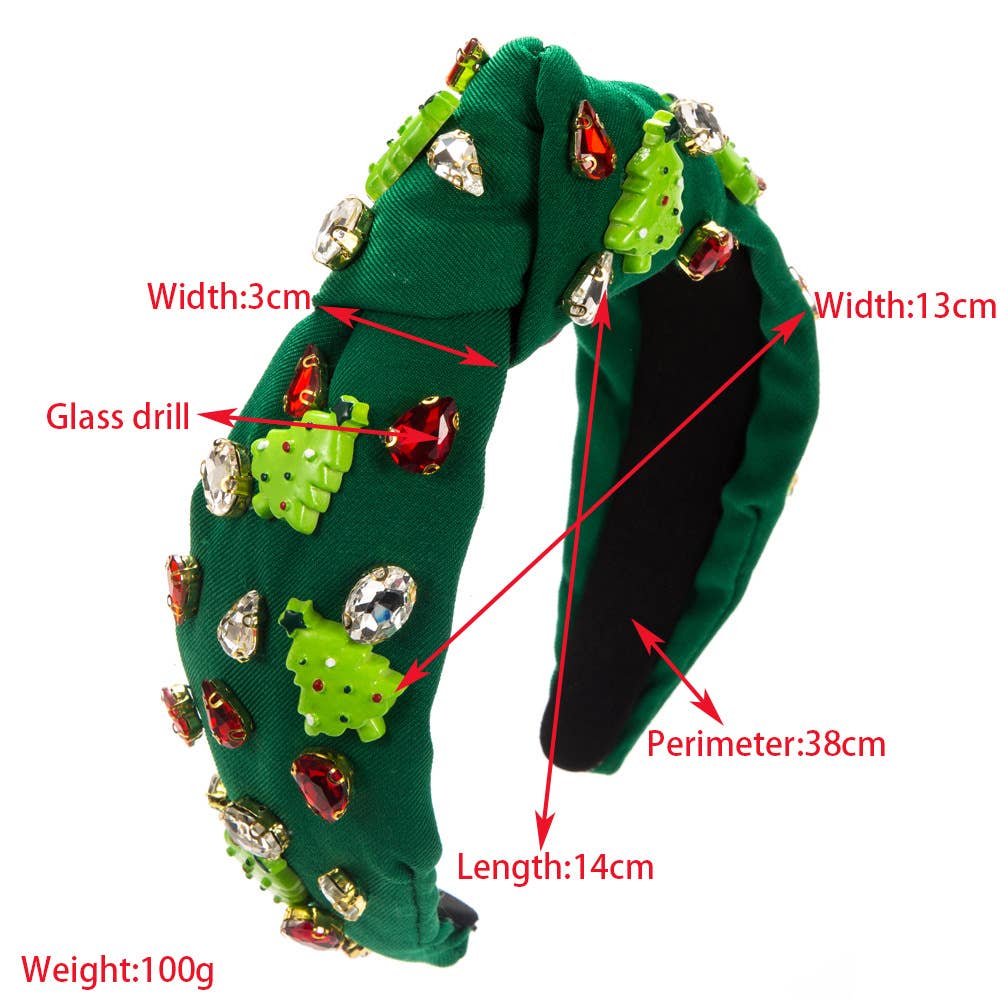 CHRISTMAS HEADBAND LADY CHRISTMAS TREE