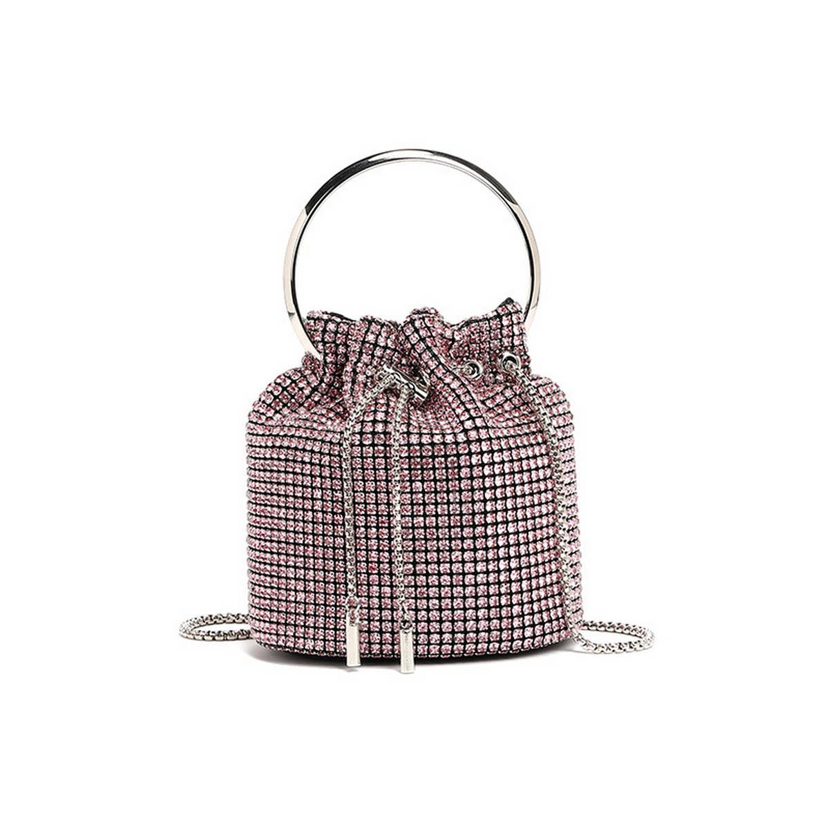 NEW FASHION CHAIN RHINESTONE EVENING BUCKET BAG_CWAB3583