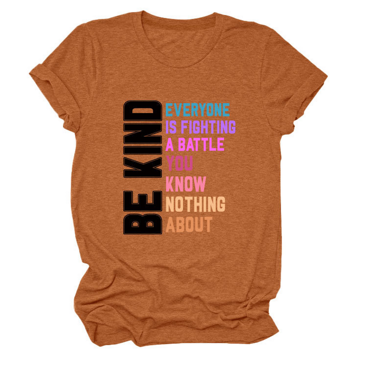 Trendy Women¡¯s Tee with Kindness Slogan