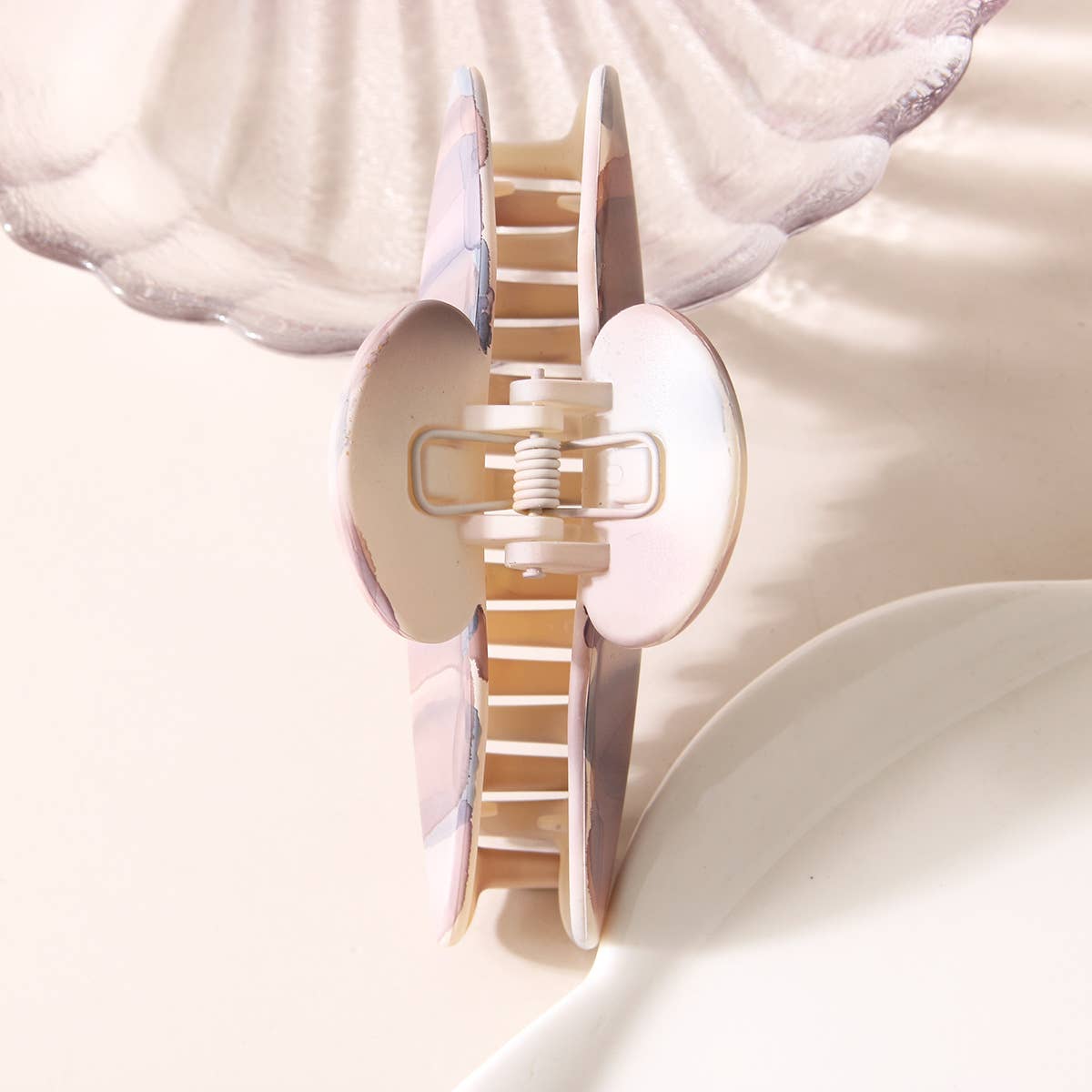 Iridesy matte large PC clip-on hair clip