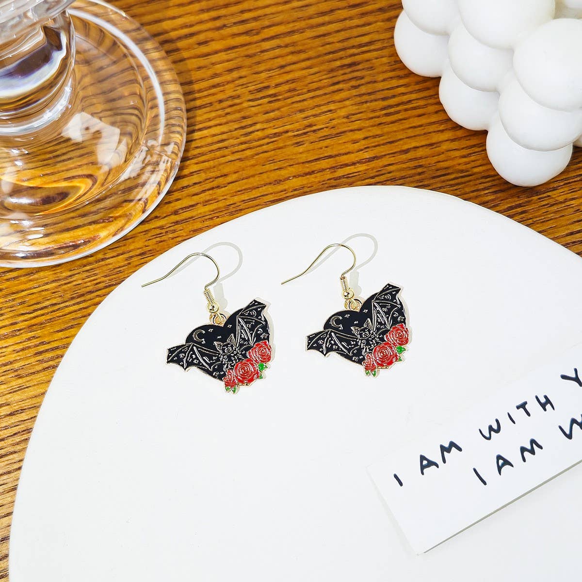 HALLOWEEN DARK FUNNY PERSONALITY EARRINGS