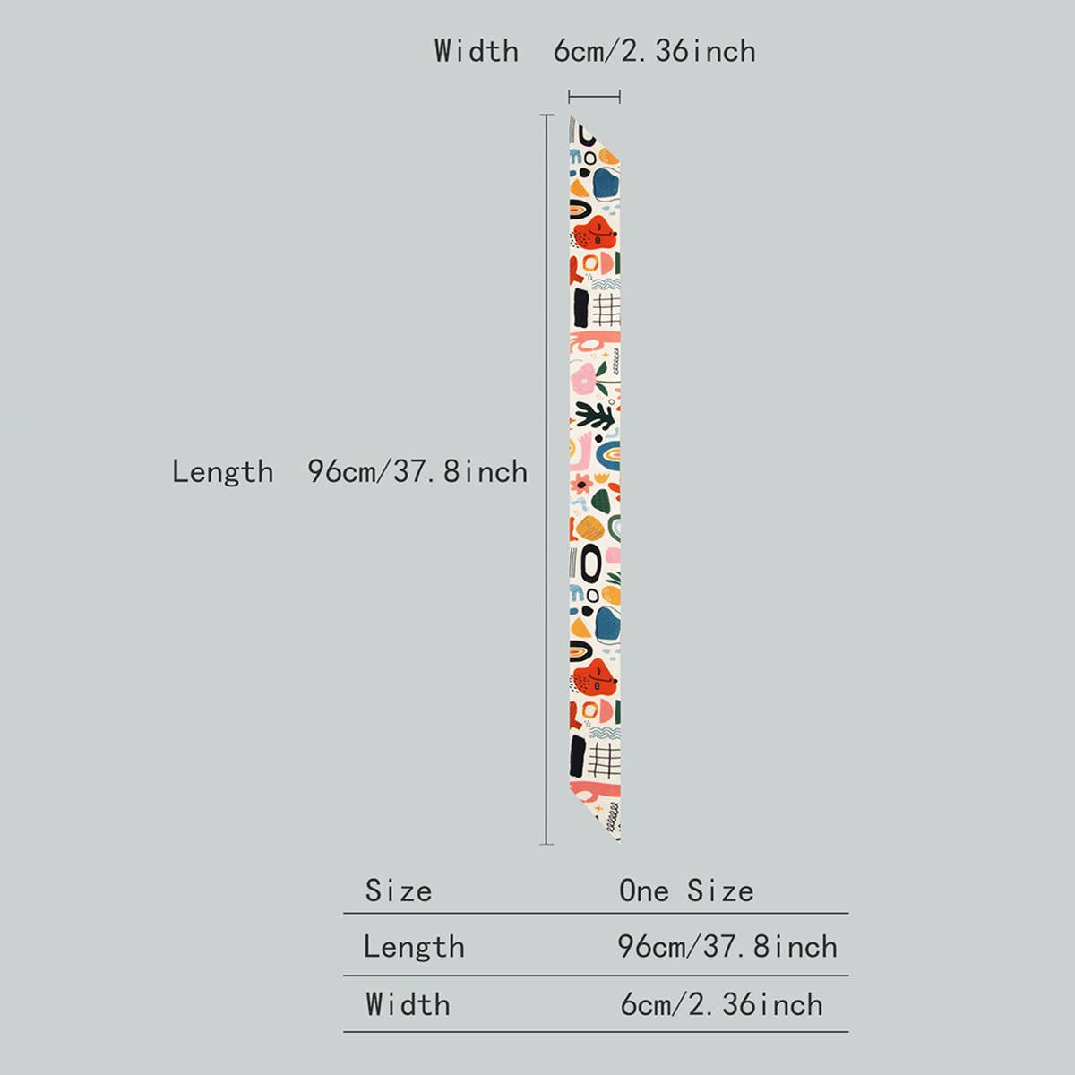 Long Ribbon Scarf for Hair, Bag, or Gift Wrapping