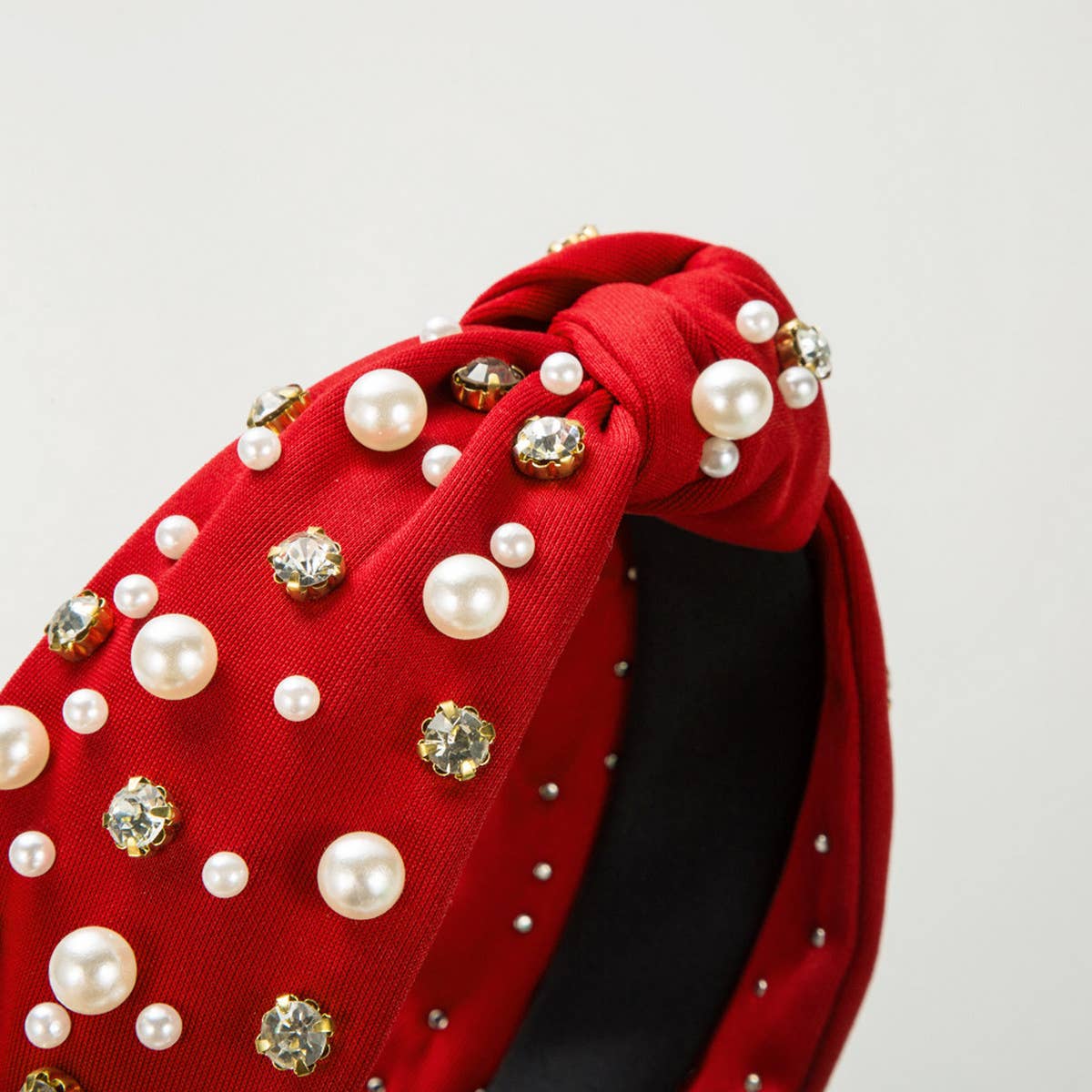 NEW FASHIONABLE WIDE-BRIMMED PEARL HAIRBAND_CWAHA0813