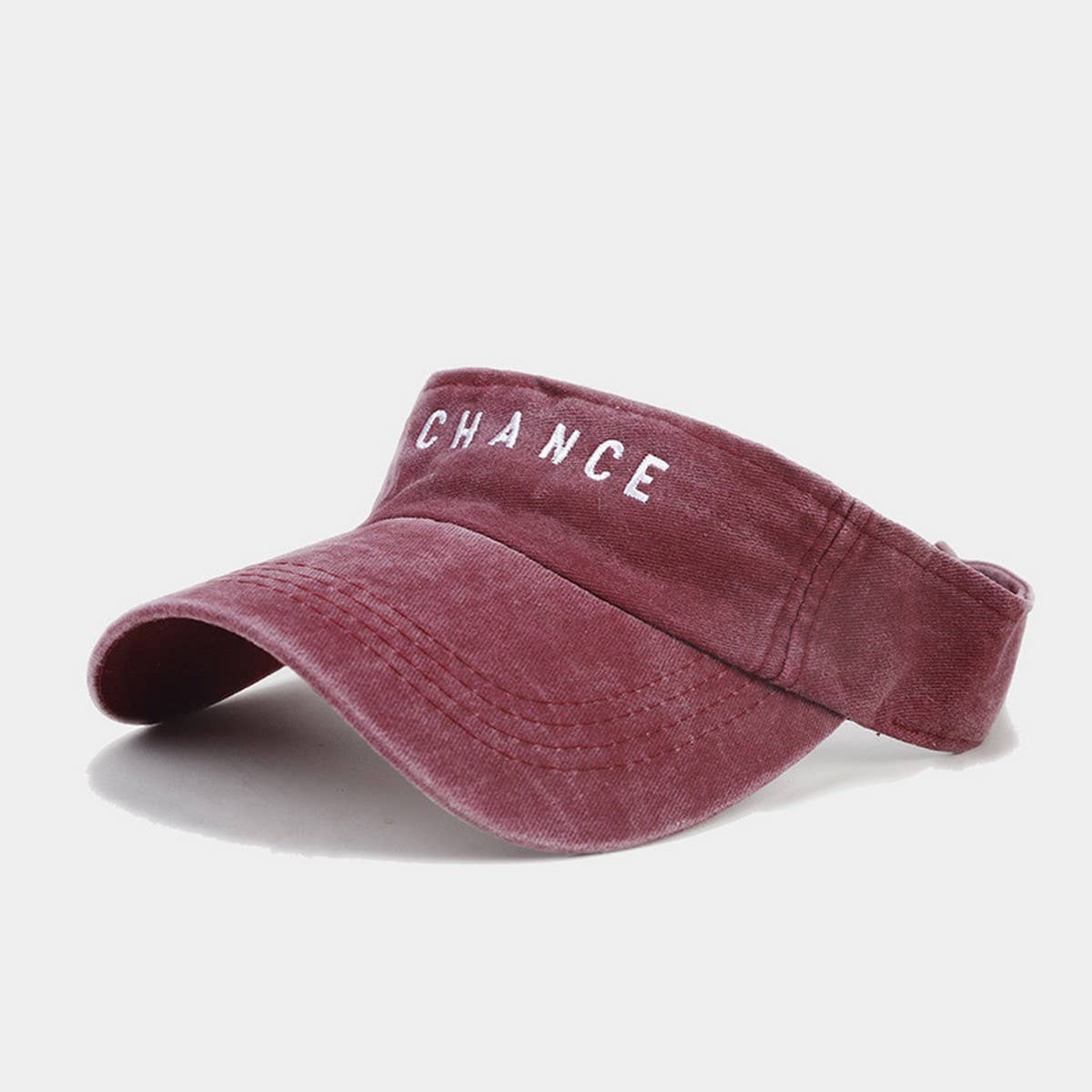 Embroidered Letter Visor Hat -Summer Sunshade Cap_CWAH3304