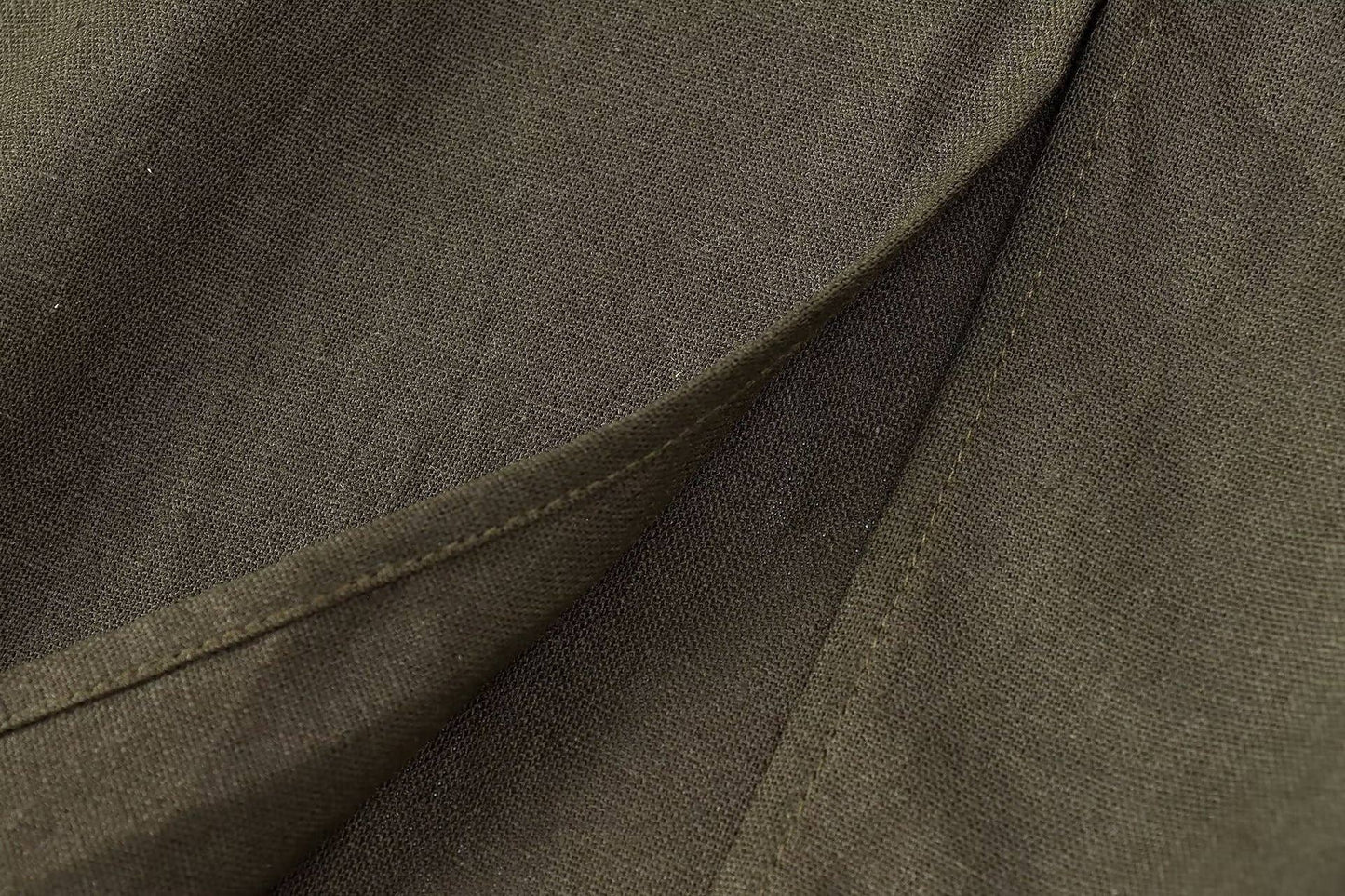 TEMPERAMENT LIGHT COOKED LINEN BLEND MIDI DRESS