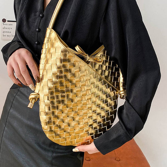 HAND-WOVEN BAG STYLISH STRAW ARMPIT BAG FOR WOMEN_CWAB1913