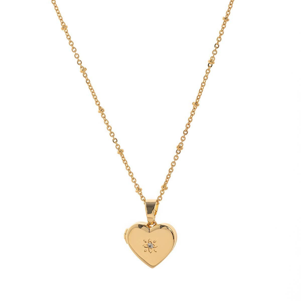 Heart Flower Album Pendant Necklace