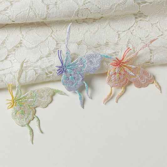 3D Butterfly Embroidered Patch for Fabric Repair_CWMM5919