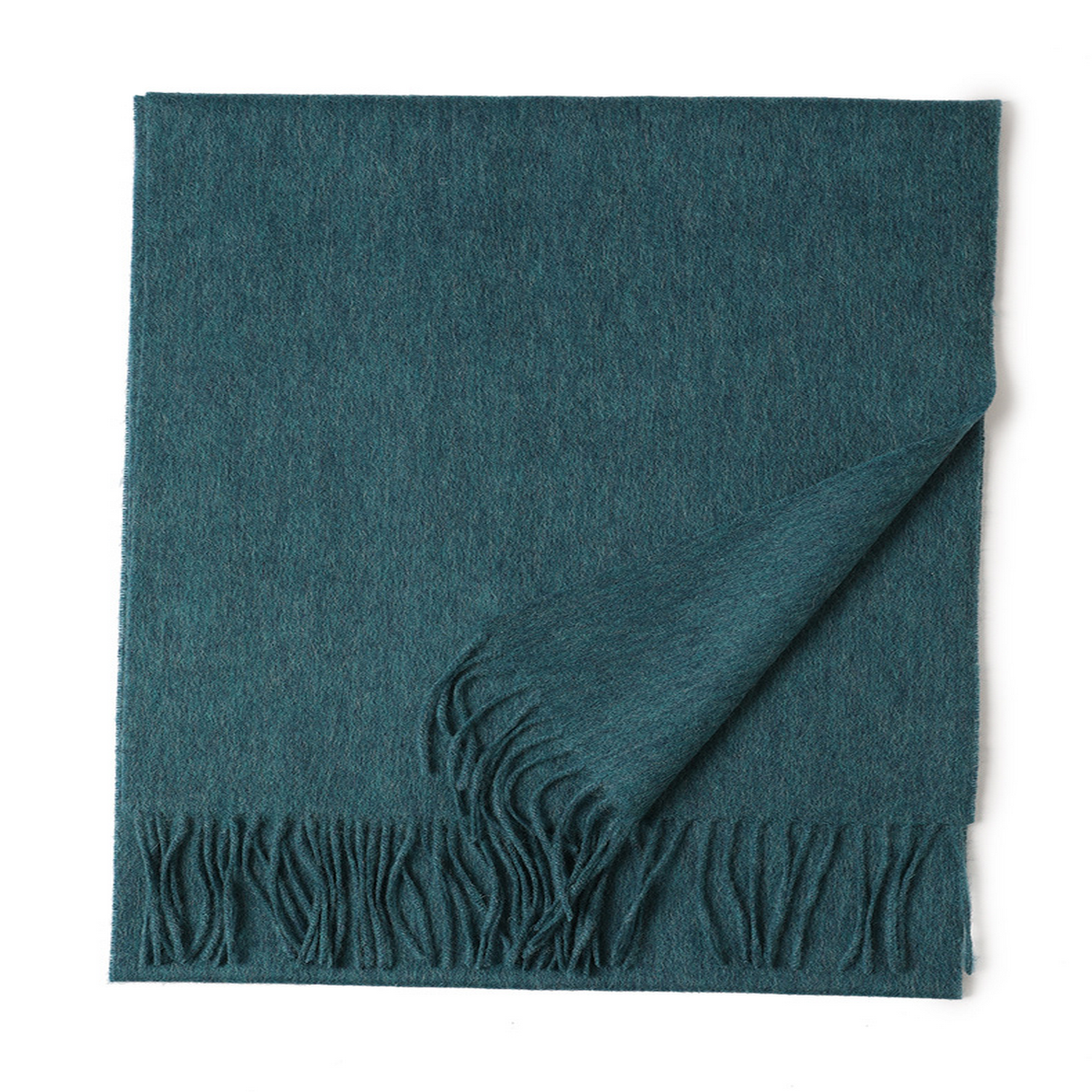 Unisex Wool Scarf ? Soft Solid Color with Tassels