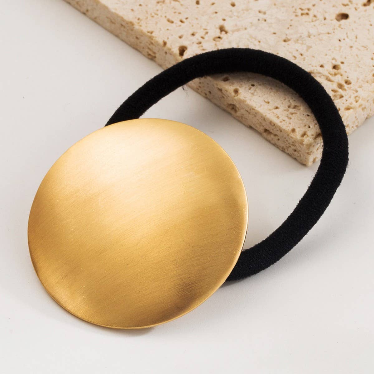 Geometric Metal Hair Tie for Stylish Low Ponytail