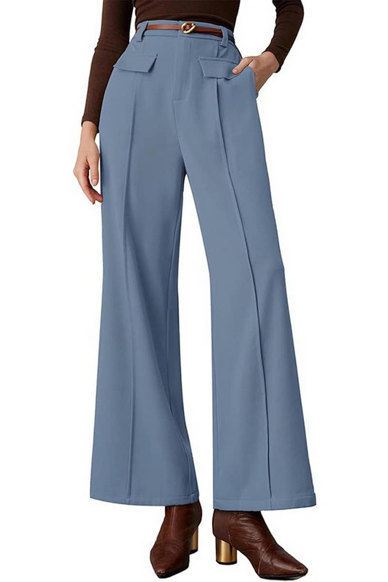 CWBLP1967_HIGH WAIST WIDE LEG BUSINESS CASUAL TROUSERS