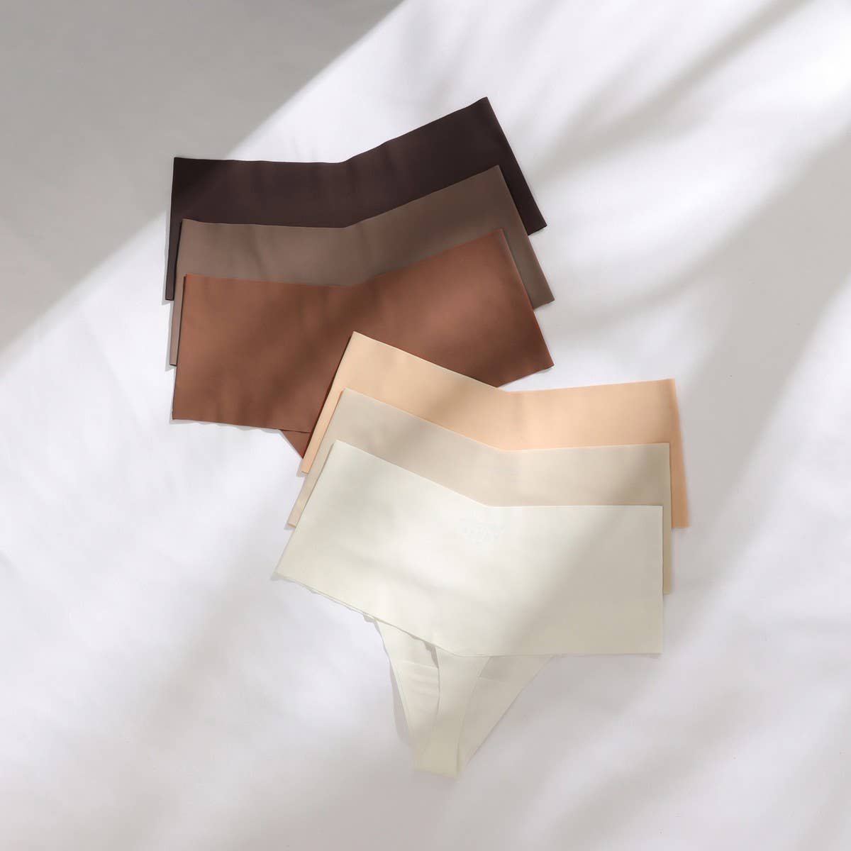 HIGH WAISTED LARGE SIZE SEAMLESS ICE SILK THONG