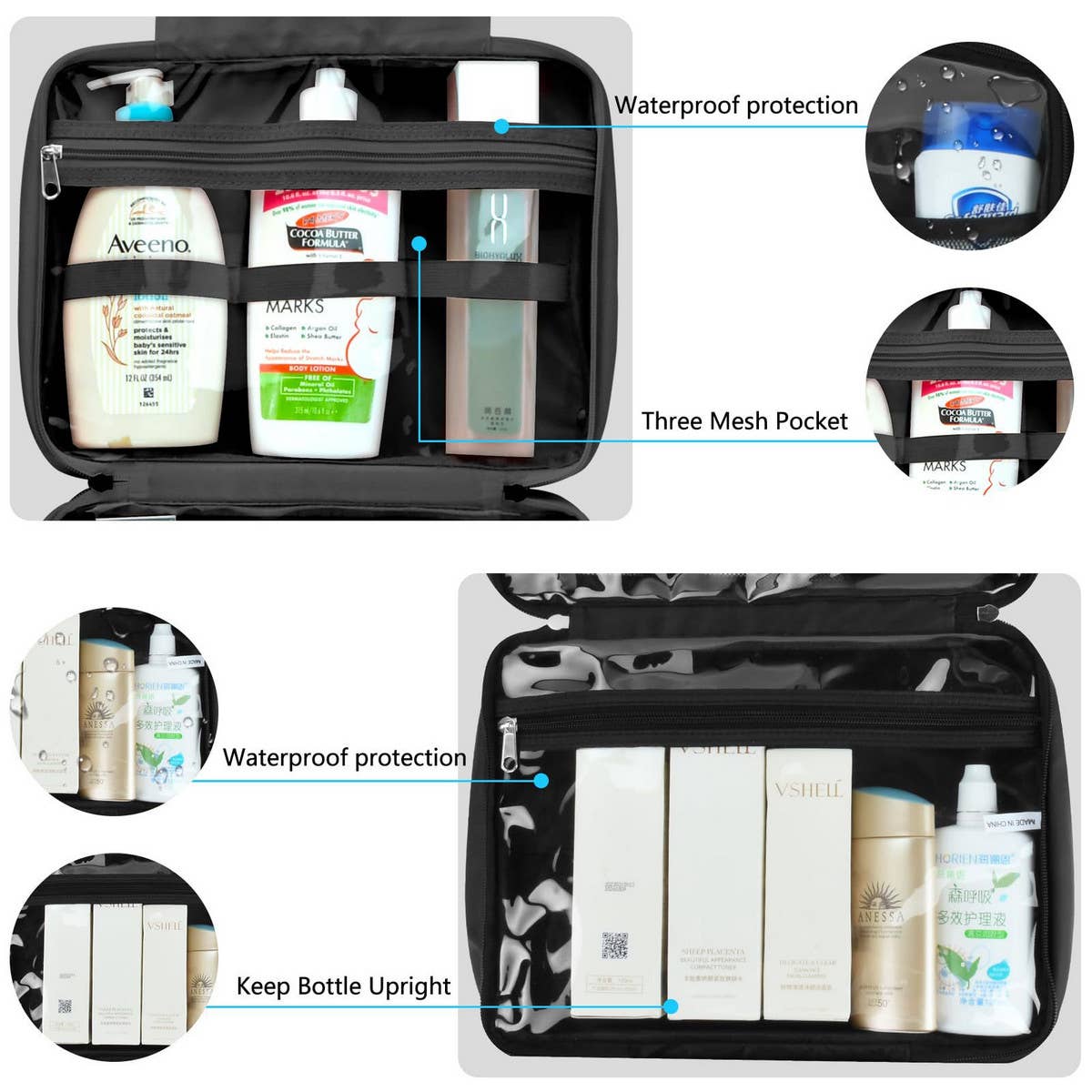 WATERPROOF TRAVEL TOILETRY BAG TRAVEL BAG_CWAB2367