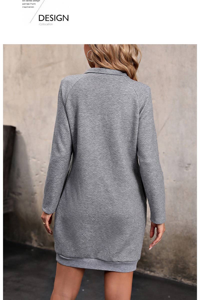 CWDSD5908_LONG SLEEVE SOLID COLOR SWEATER DRESS