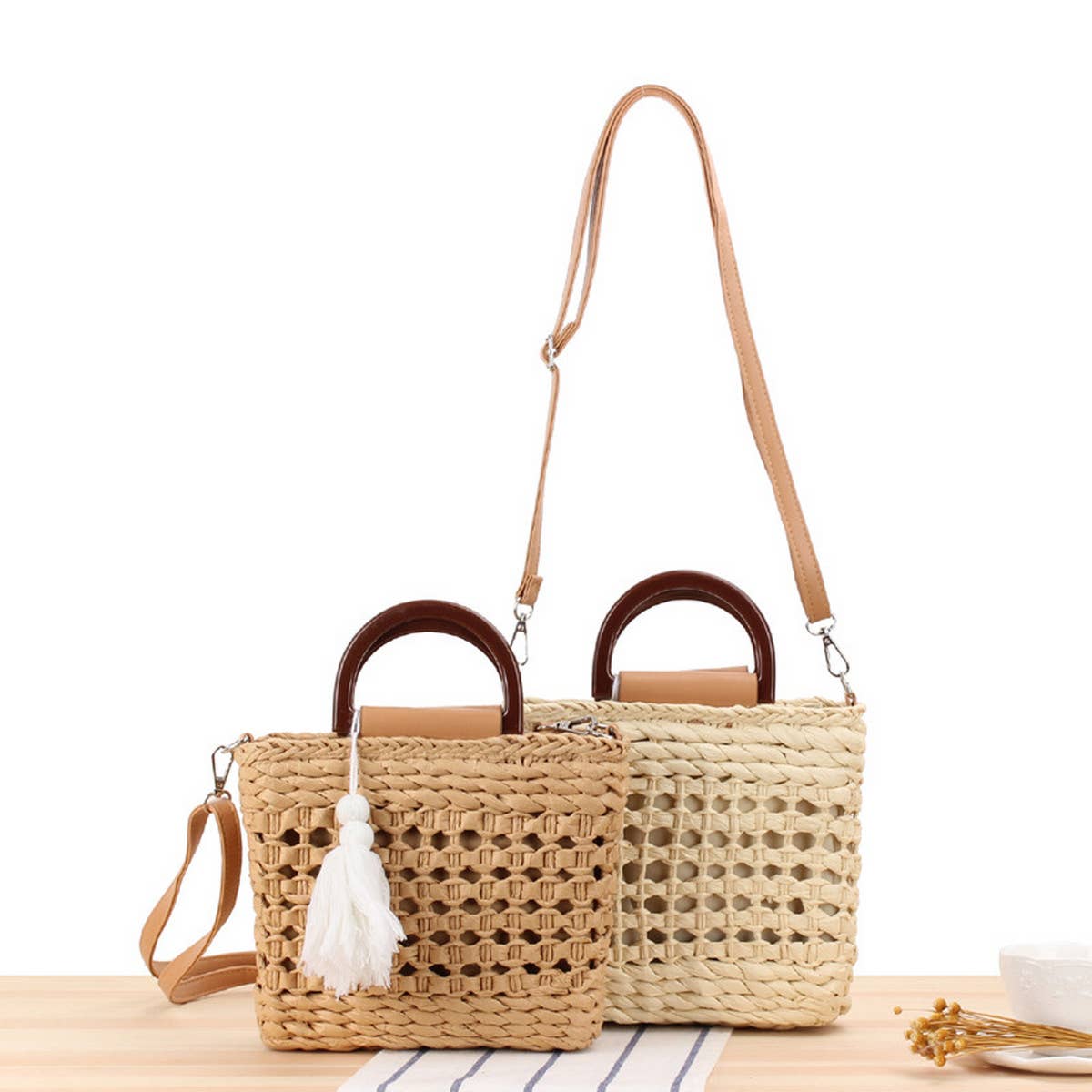 HAND-CARRY CROSS-BODY WOVEN BAG_CWAB2036