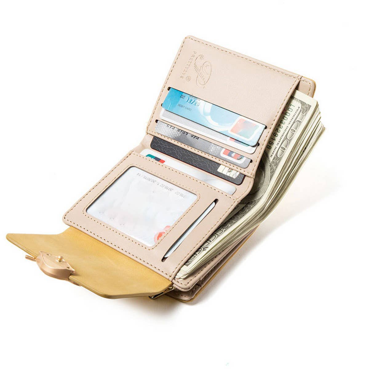 SMALL FRESH LEAF BUCKLE WALLET_CWAB2323