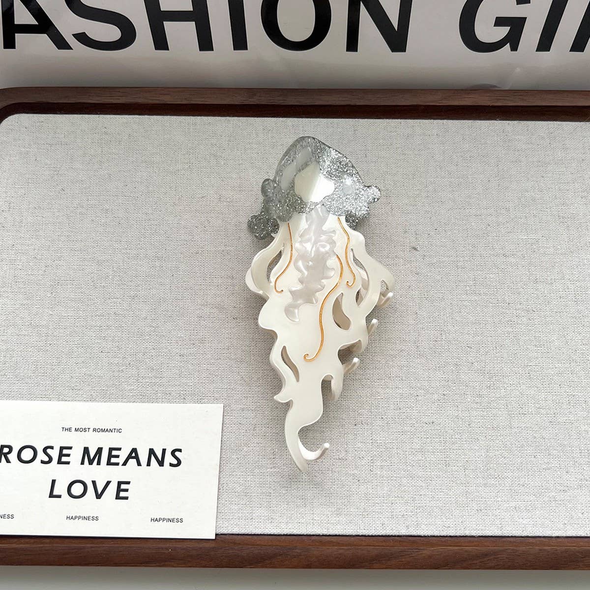 Ocean Hair Claw,Dolphin Whale Jellyfish Large Clip_CWAHA5705