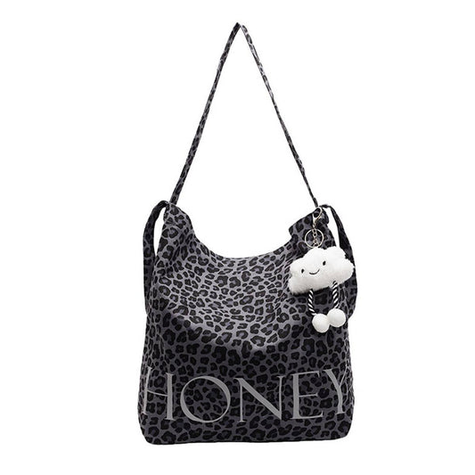 Leopard print large-capacity single-shoulder bag