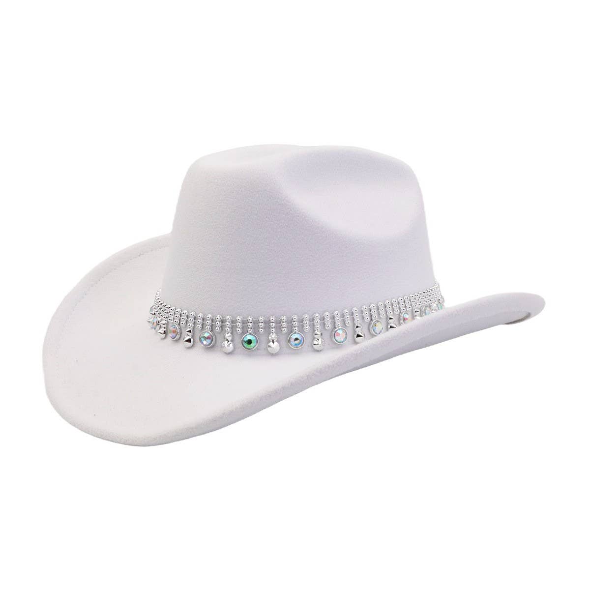 Western Ethnic Wool Fedora Hat for Fall & Winter_CWAH04474