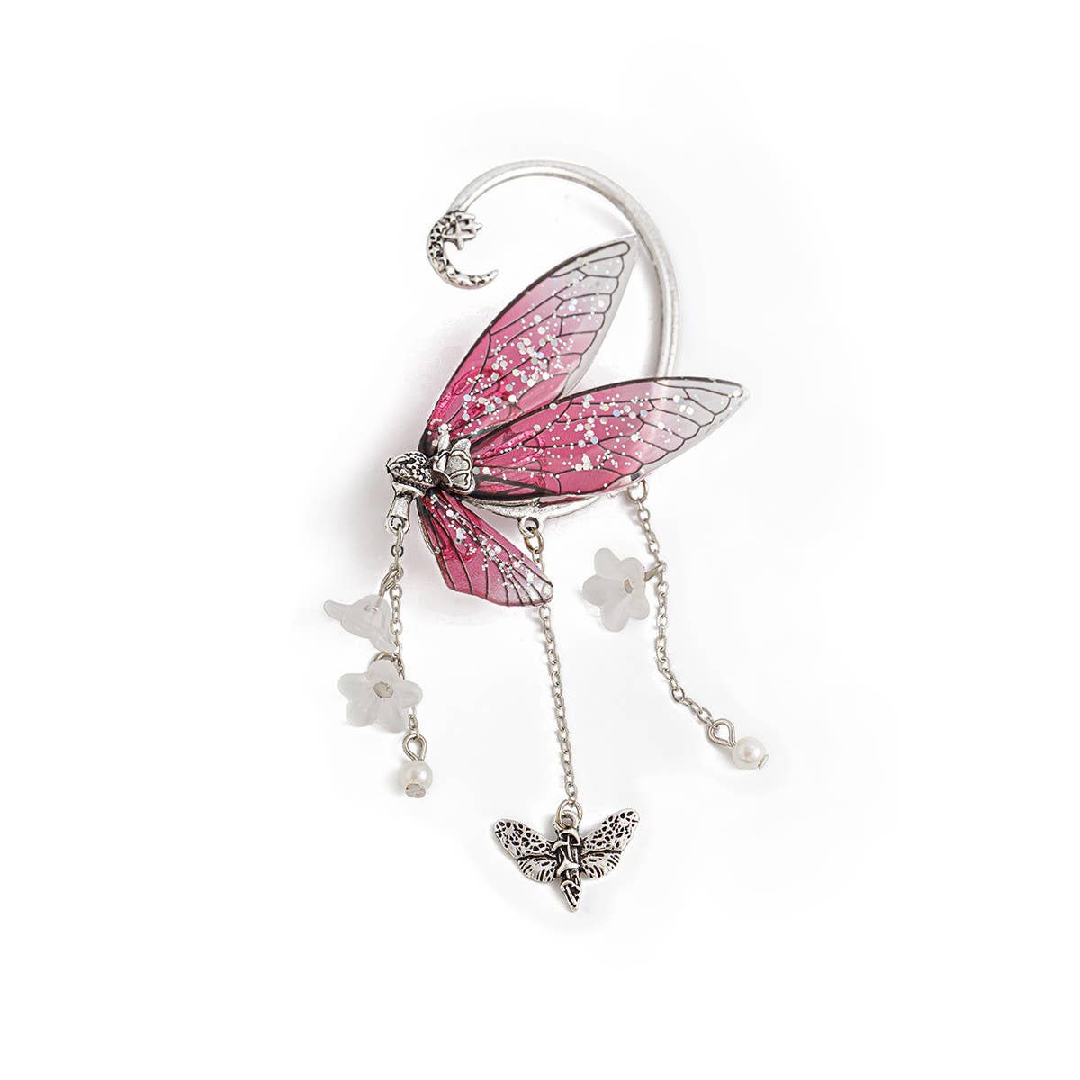 ELF EAR BUTTERFLY OUTLINE NON-PIERCING EARRINGS