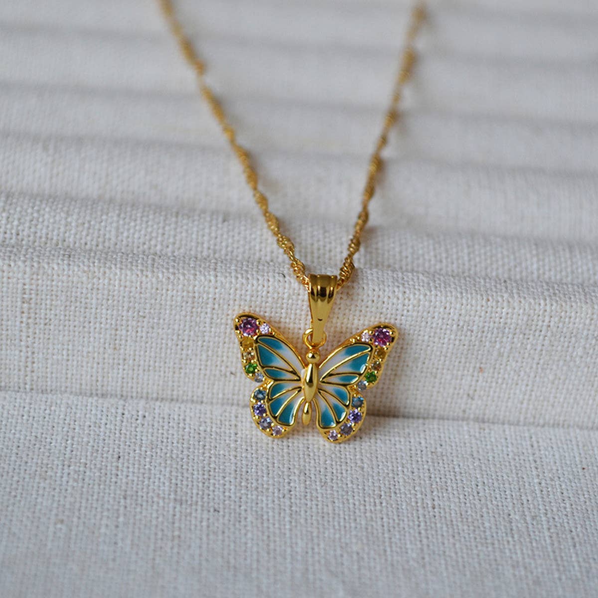 SWEET COLORFUL ZIRCON BEADED BRACELET NECKLACE