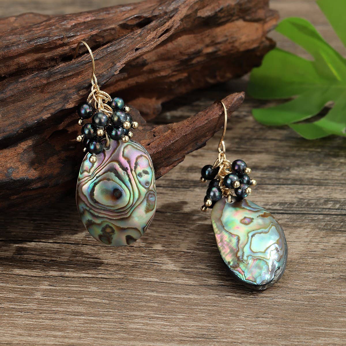 HIGH-END COLORFUL ABALONE SHELL EARRINGS