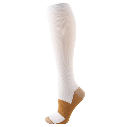 WOMEN'S SOLID COLOR SPORTS COMPRESSION SOCKS