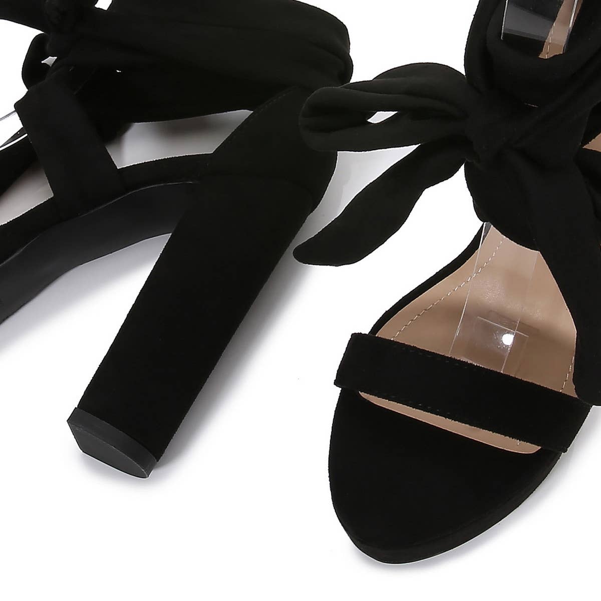 SOLID COLOR NEW SUEDE STRAPPY HIGH HEELS_CWSHS0644