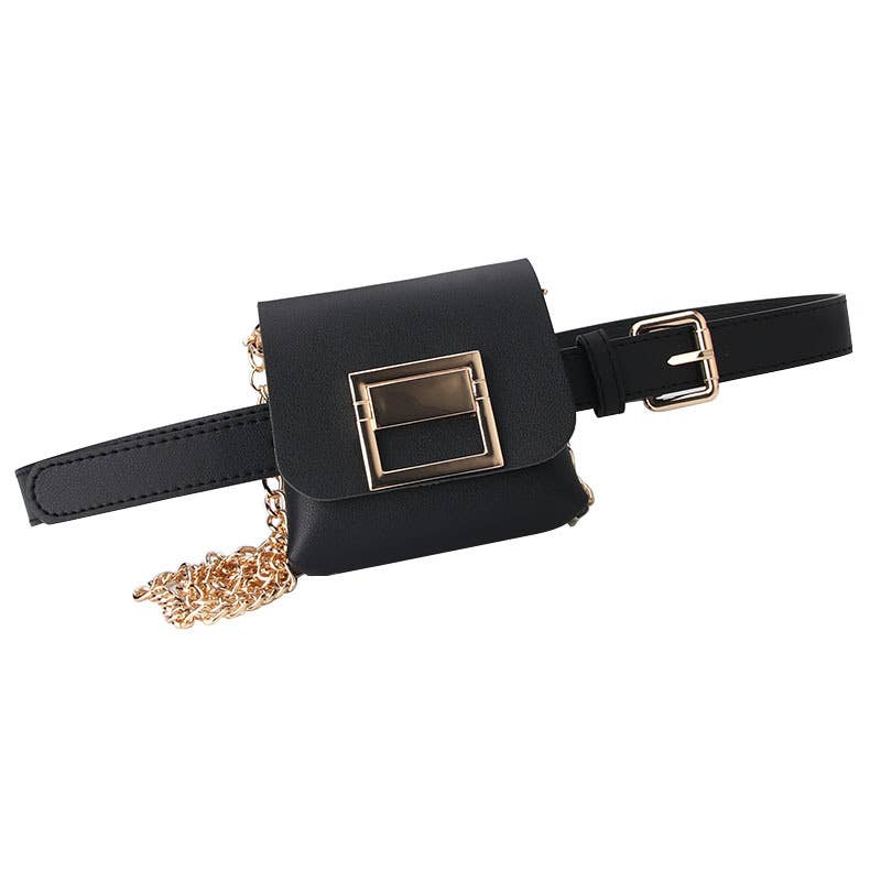 Golden chain fashionable women's belt