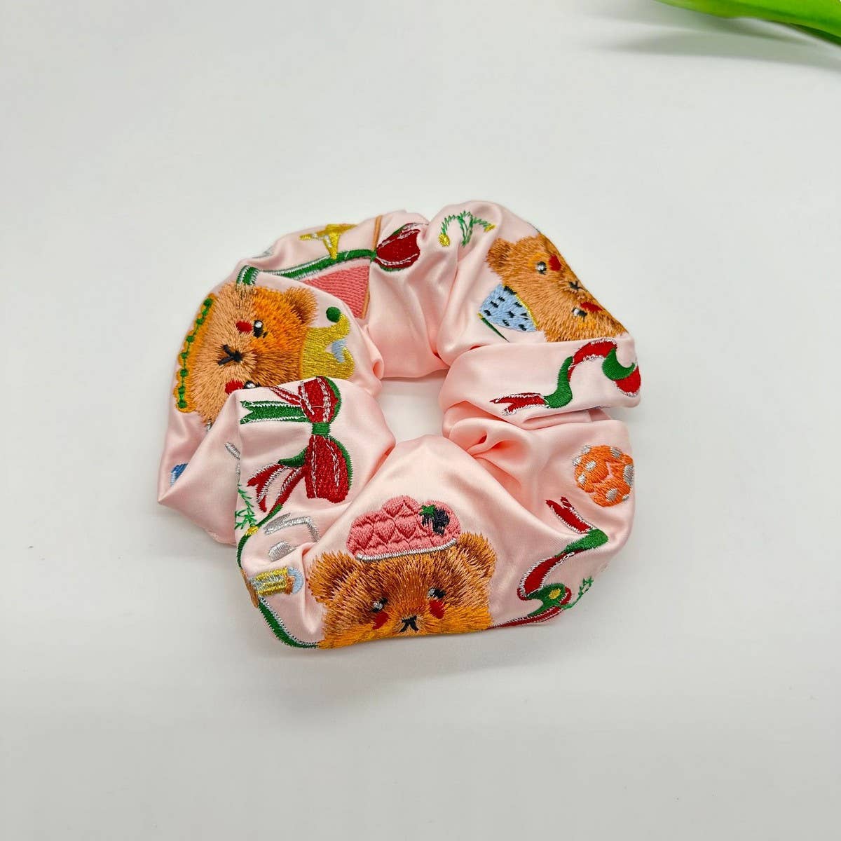 SATIN HEAVY EMBROIDERY HAIR ACCESSORY HEADPIECE