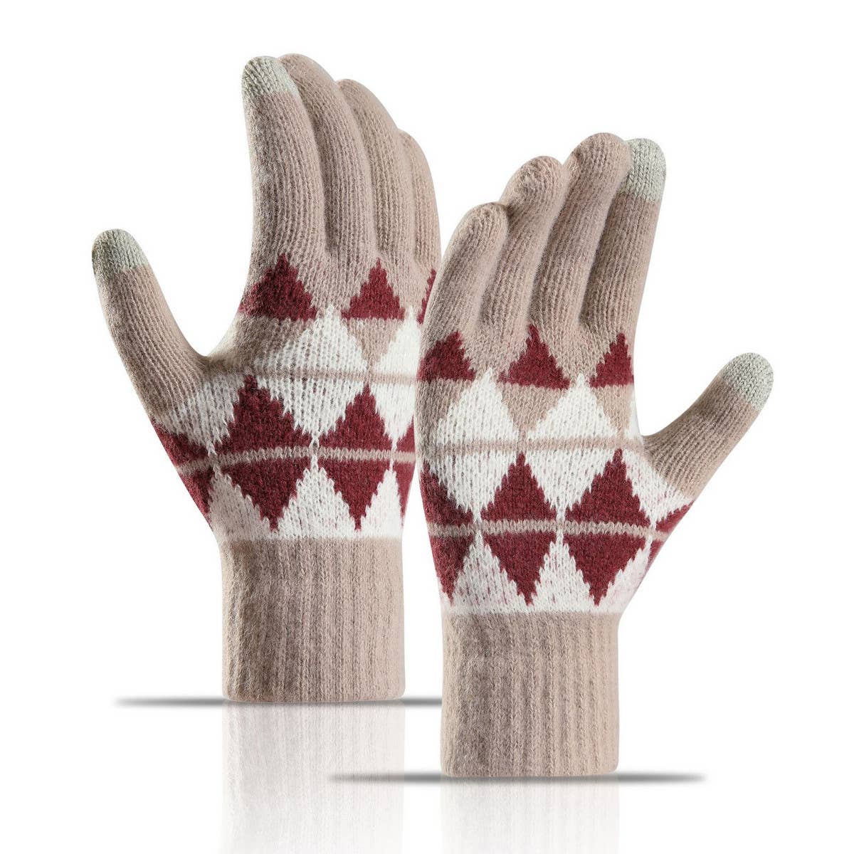 TOUCH SCREEN THICKENED WARM KNITTED GLOVES_CWAG0024