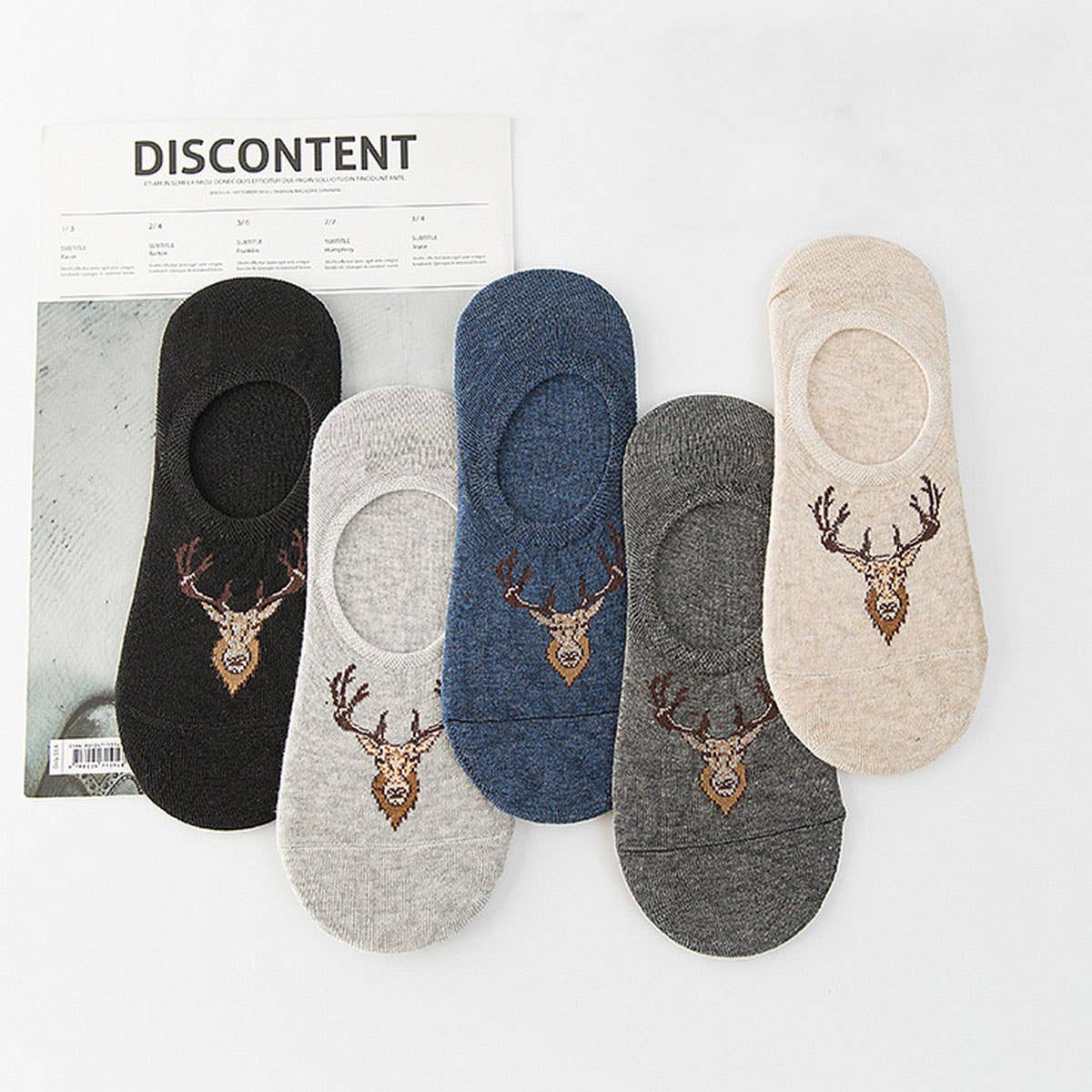 MEN'S SHALLOW COTTON BREATHABLE INVISIBLE SOCKS